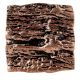 Square Bark Shape Antique Copper Aluminium Dresser Knob